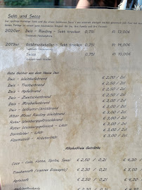 Menu du Restaurant Gutsschänke Weingut Deis à Senheim