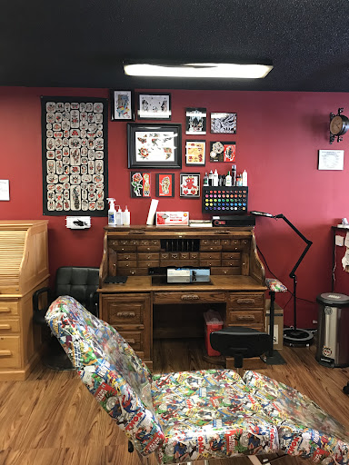 Explore doom tattoo ideas, creative tattoo ideas in Lake Isabella, available at Sacred heart tattoo