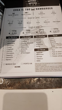 The Butcher Shop à Rome carte