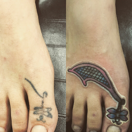 Explore ear tattoo ideas, creative tattoo ideas in Panama City Beach, available at Revolution Tattoo & Body Piercing