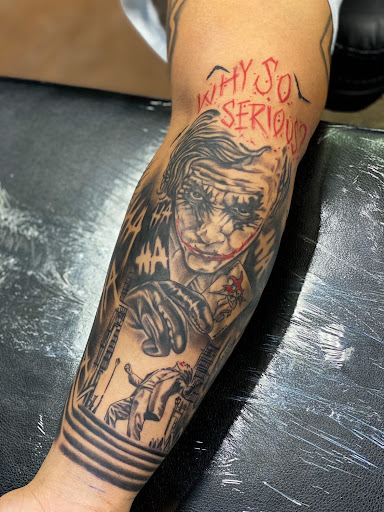 Find wolf tattoo idea for your next unique tattoo in Columbus at Hidden Path Tattoo