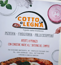 Menu / carte de Pizzeria Cotto a legna à Penta