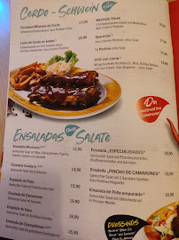 Carte du Chilli's à Coburg