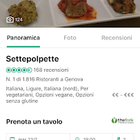 Settepolpette à Genoa menu