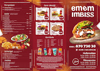 Menu du Em Em Imbiss à Wuppertal