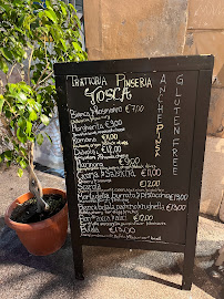 Tosca - Trattoria Pinseria à Rome menu