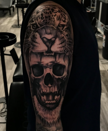Explore aries tattoo ideas for men, creative tattoo ideas in Sacramento, available at The Iron Monkey Tattoo
