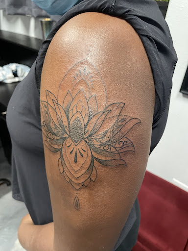 Explore 2 initial tattoo ideas, creative tattoo ideas in Dallas, available at Sinners Tattoo Studio and Supply