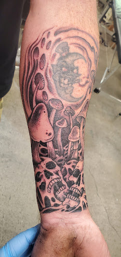 Explore dishonored tattoo ideas, creative tattoo ideas in Denver, available at Denver City Tattoo Club