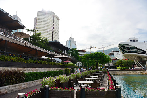 Terraces on the beach in Shenzhen