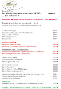 Gasthaus zum Karpfen - Neupotz à Neupotz menu