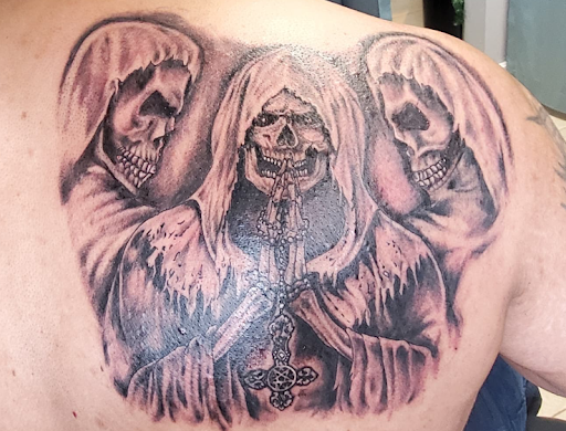 Explore dexter tattoo ideas, creative tattoo ideas in Passaic, available at District 36 Tattoo Parlor