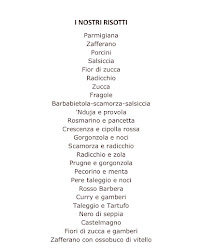 Risotteria Ristorante ORCA à Cornaredo menu