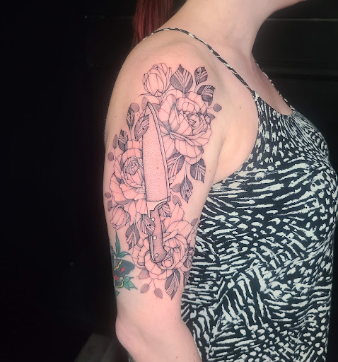 Explore fallen soldier tattoo ideas, creative tattoo ideas in Stevens Point, available at International Ink Tattoos