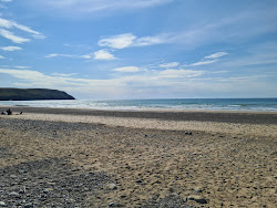 Foto di Porth Neigwl con costa lunga e dritta