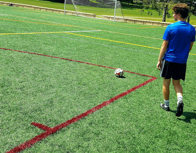 Soccer field at pamela turf field in Minneapolis, Minnesota