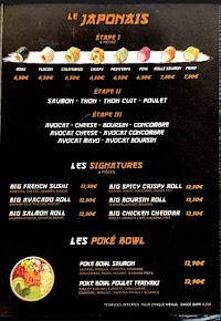 Menu du French Sushi à Noisy-le-Sec