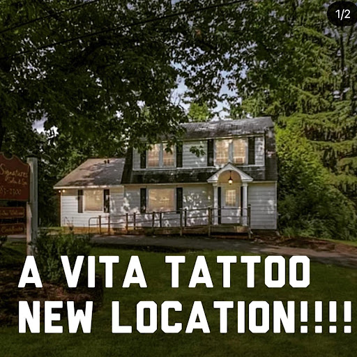Explore pink tattoo ideas, creative tattoo ideas in Rensselaer, available at A Vita Tattoo