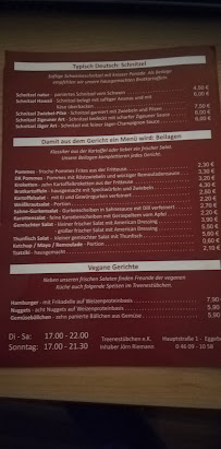 Treenestübchen à Eggebek menu