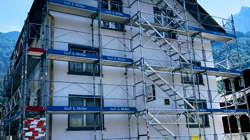 Gerüst Zürich Fassadengerüst - Treppenturm - Gerüstbau