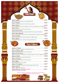 Restaurant indien Jardin de Kashmir Angoulême à Angoulême - menu / carte