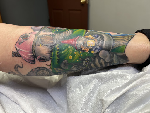 Explore car guy tattoo ideas, creative tattoo ideas in Adrian, available at Good Life Tattoo Co.