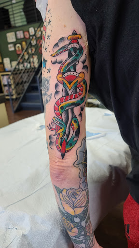 Explore love death and robots tattoo ideas, creative tattoo ideas in New Kensington, available at True Image Tattoo