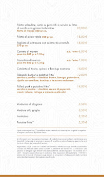 Menu du Tabacchi Centrale - Ristorante cucina di qualità e drink à Silvi