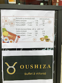 Restaurant de type buffet Oushiza à Lille (la carte)