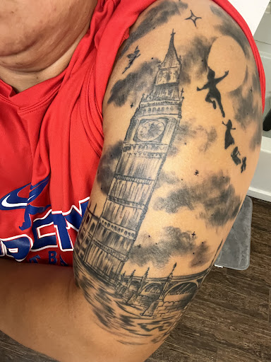 Explore mother son tattoo ideas, creative tattoo ideas in Atlantic Beach, available at Raptors Tattoo Studio