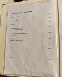 Restaurant Trattoria Oppici à Bedonia (la carte)