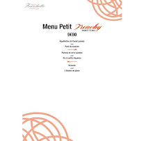 French Fourchette à Palavas-les-Flots menu
