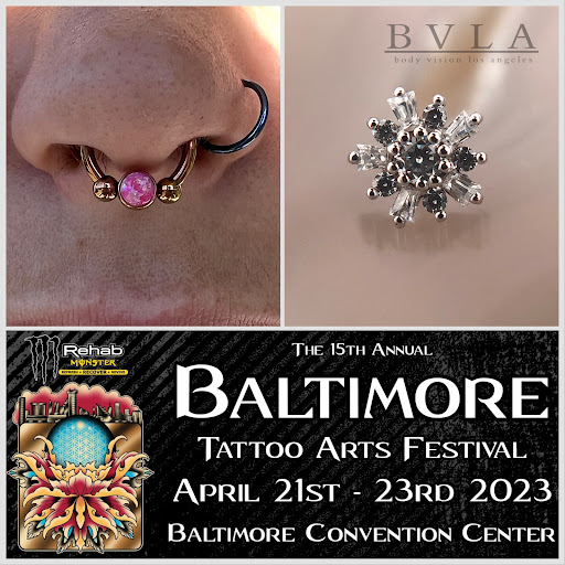 Explore red ink neck tattoo ideas, creative tattoo ideas in Roanoke, available at Sati Piercing & Fine Jewelry