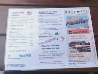 Carte du Pizzeria Dolomiti à Frauenau