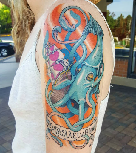 Explore tattoo ideas for musicians, creative tattoo ideas in Atlanta, available at Empyrean Tattoo Studio