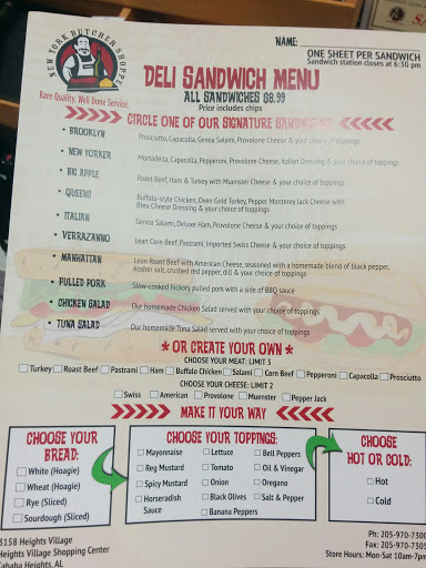 Restaurant «New York Butcher Shoppe», reviews and photos, 3158 Heights Village Rd, Vestavia Hills, AL 35243, USA