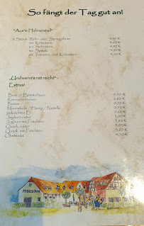 Menu / carte de Frankenfarm à Himmelkron
