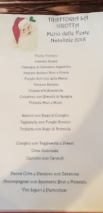 Trattoria La Grotta à Finale Ligure menu