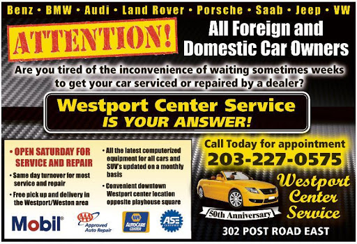 Auto Repair Shop «Westport Center Services», reviews and photos, 302 Post Rd E, Westport, CT 06880, USA