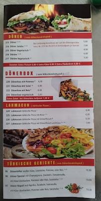 Napoli Lieferservice à Nördlingen carte
