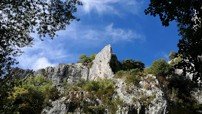 Traverse de l'échelle à Oppedette