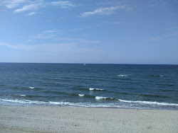 Foto von Zaostrov'ye Beach umgeben von Bergen