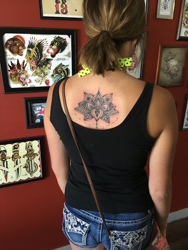 Explore angel name tattoo ideas, creative tattoo ideas in Kingsford, available at Deft Tattoo Studio