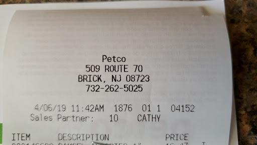 Pet Supply Store «Petco Animal Supplies», reviews and photos, 509 NJ-70, Brick, NJ 08723, USA