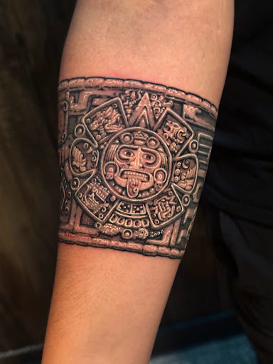 Explore tengen uzui tattoo ideas, creative tattoo ideas in Hudson, available at The Bohemian Social Club