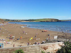 Foto van Bigbury Beach met lange baai