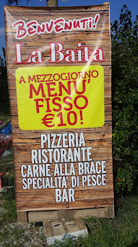 Restaurant italien La Baita à Mogliano Veneto (la carte)