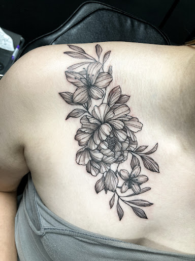 Explore ideas for elbow tattoos, creative tattoo ideas in Monroe, available at Skin City Tattoo Studio