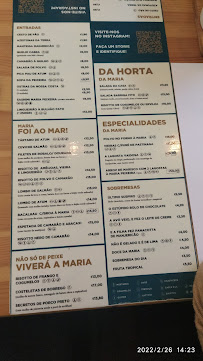 Carte du Maria Peixeira à Lisbon