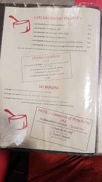 Restaurant français Casserole Et Bouchons à Cabourg (la carte)